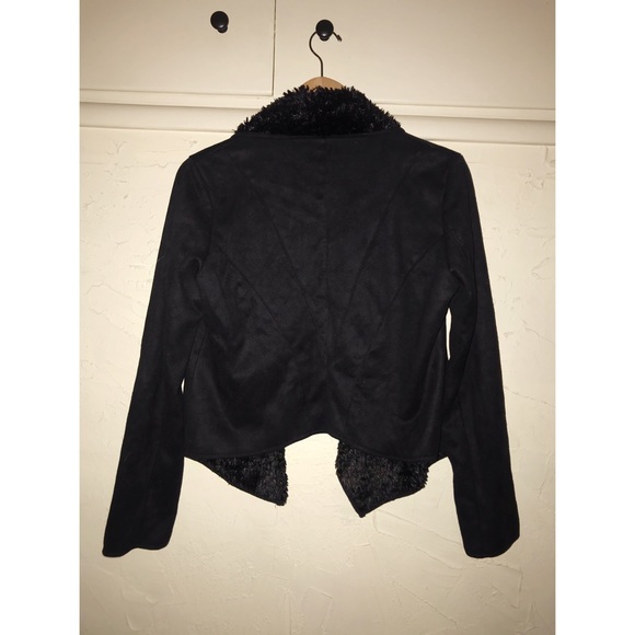 Circa early 2010s, Black Faux Fur Jacket By Piko 1988 from Need Supply Co, Sz L - Picture 5 of 8